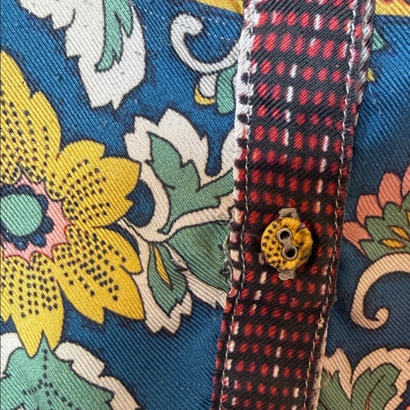 Johnny Was Colorful Floral and Geometric Blouse - Picture 3 of 4